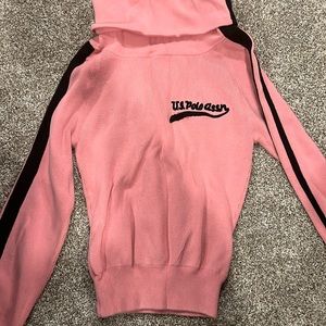 U.S. Polo Assn Girl's Pink Sweater Size small